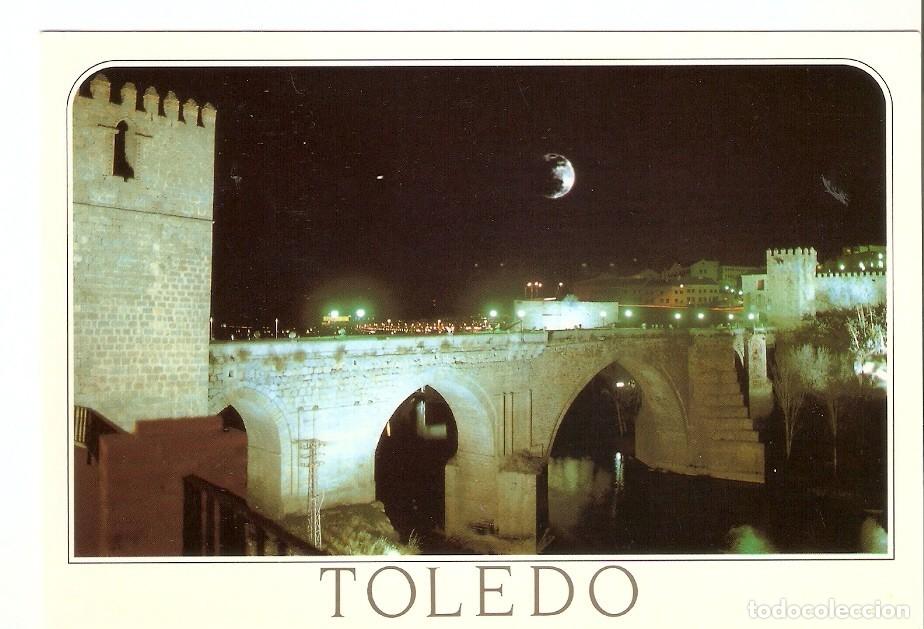 Postcards: Postal 043208 : Toledo. Puente de San Martin (iluminado) - Varios
