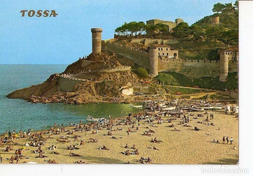 Postales: Postal 028163 : Tossa de Mar (Costa Brava), La Playa Grande, al pie de su medieval Muralla - Varios