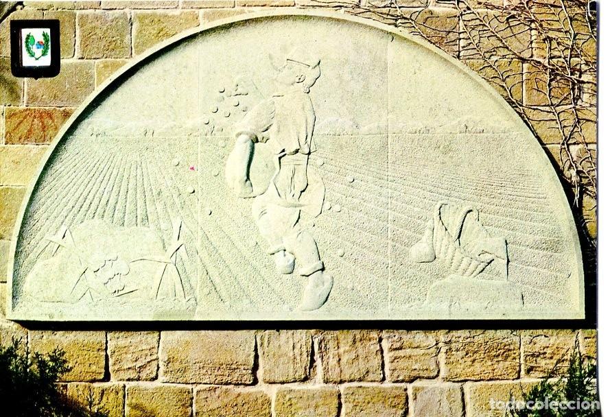 Postcards: Postal 016479: BARCELONA - Relieve del Bon Sembrador Iglesia parroquial de Folgueroles MANOLO HUGUE