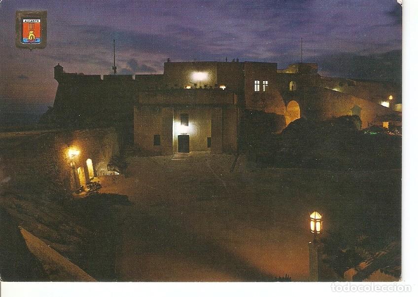 Postcards: Postal 044835 : Alicante. Castillo de Santa Barbara nocturna - Varios