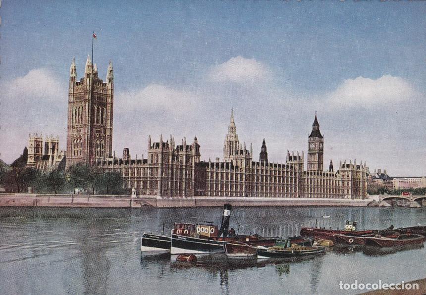 Postkarten: Postal 60784: Las casas del Parlamento desde el Tamesis (Londres) - Varios