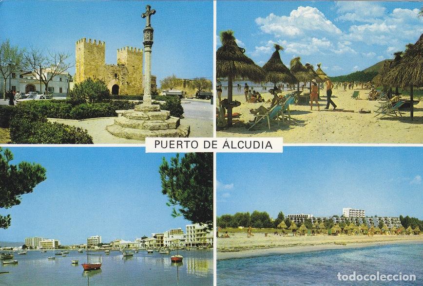 Cartoline: Postal 60970: Varios motivos. Puerto de Alcudia (Palma de Mallorca) - Varios