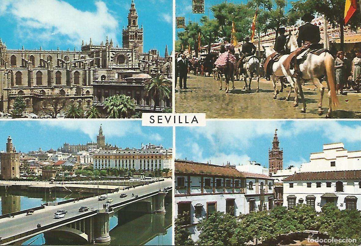 Postcards: Postal 52242: SEVILLA - Bellezas de la ciudad - Varios