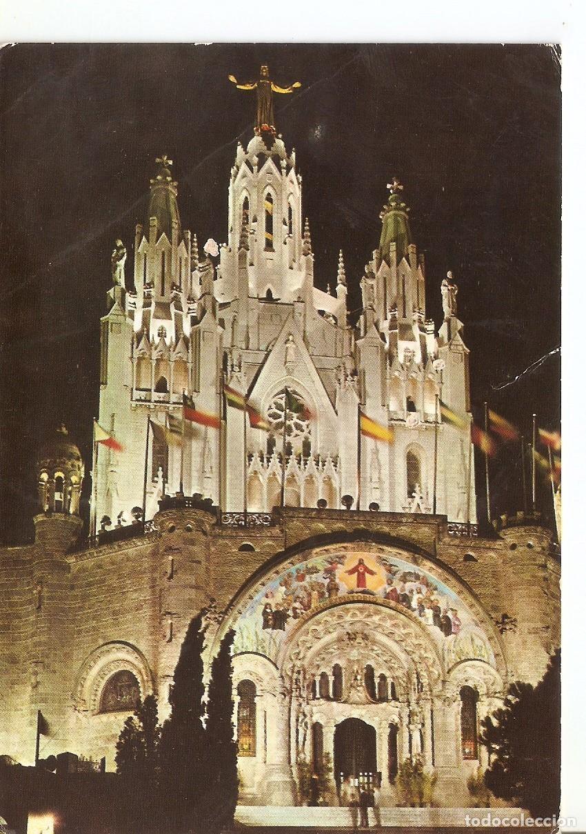 Postales: Postal 037997 : Barcelona. Tibidabo. Basilica Nacional Exp. Del Sagrado Corazon de Jesus - Varios