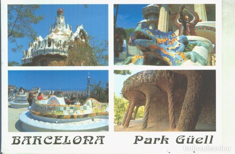 Cartes Postales: Postal 000081: Diversas vistas del parque Guell de Barcelona - Varios