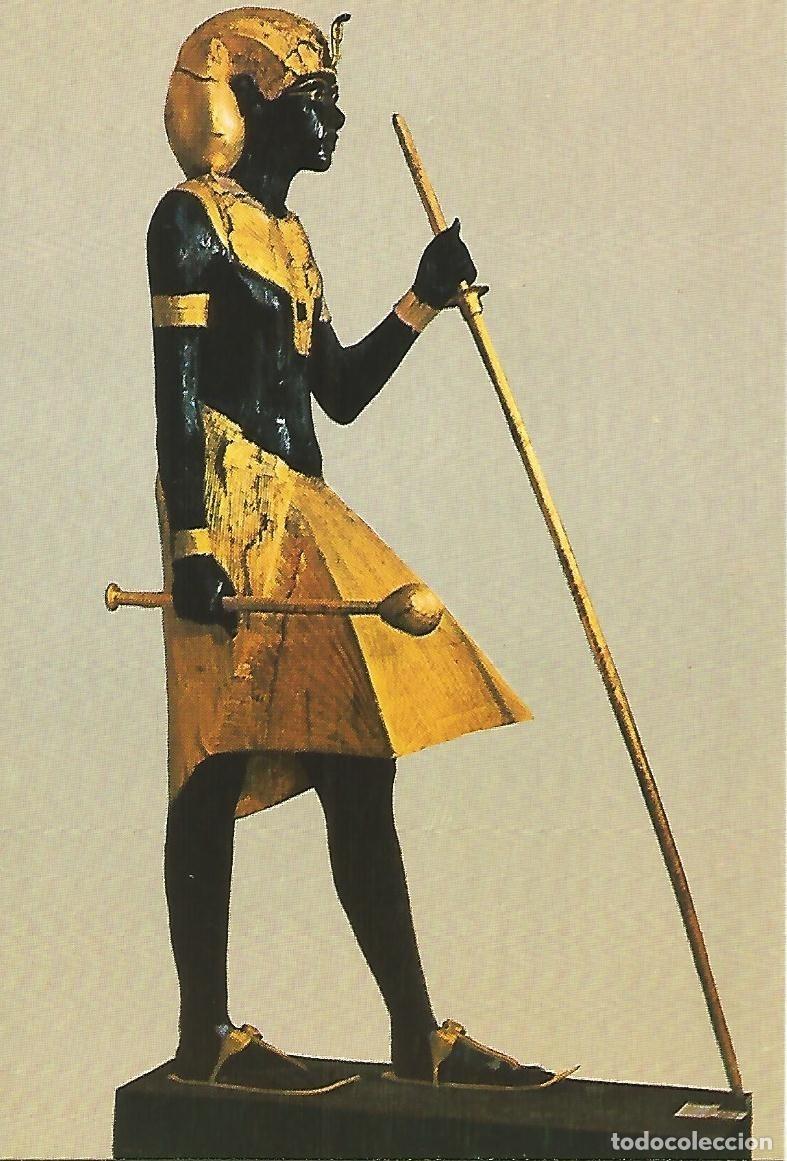 Postais: Postal 52632: Estatua de madera dorada de Tutankhamon - Varios