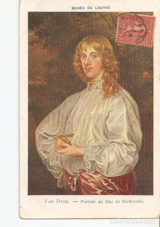 Cartes Postales: Postal 036313 : Musee du Louvre. Van Dyck - Portrait du Duc de Richmond - Varios