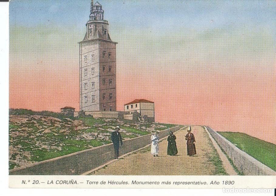 Postais: Postal-Postcard 17540: LA CORU&Ntilde;A - Torre de Hercules. A&ntilde;o 1890 - Varios