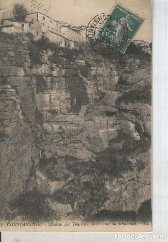 Cartes Postales: Postal 011312: Constantine, chemin des touristes descendant au Rhummel - Varios