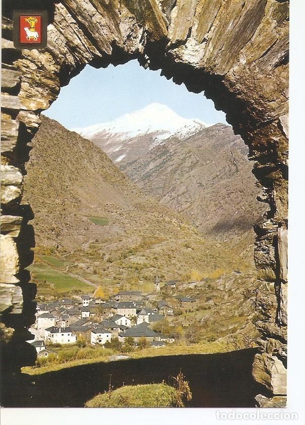 Postais: Postal 042488 : Pirineu Catala (Lleida). Vall Farrera. Alins. Vista general i pic Monteixo al fons -