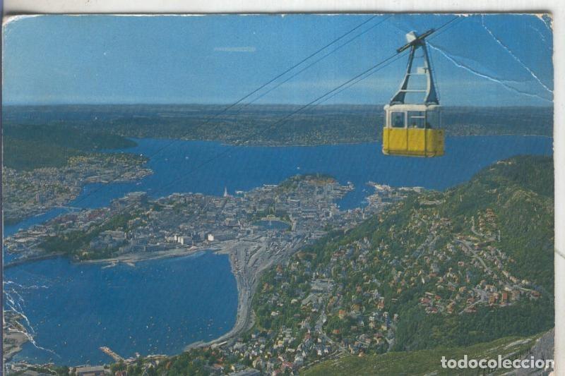 Postkarten: Postal 5969 : Norge, Bergen, Svevebanen til Ulriken - Varios