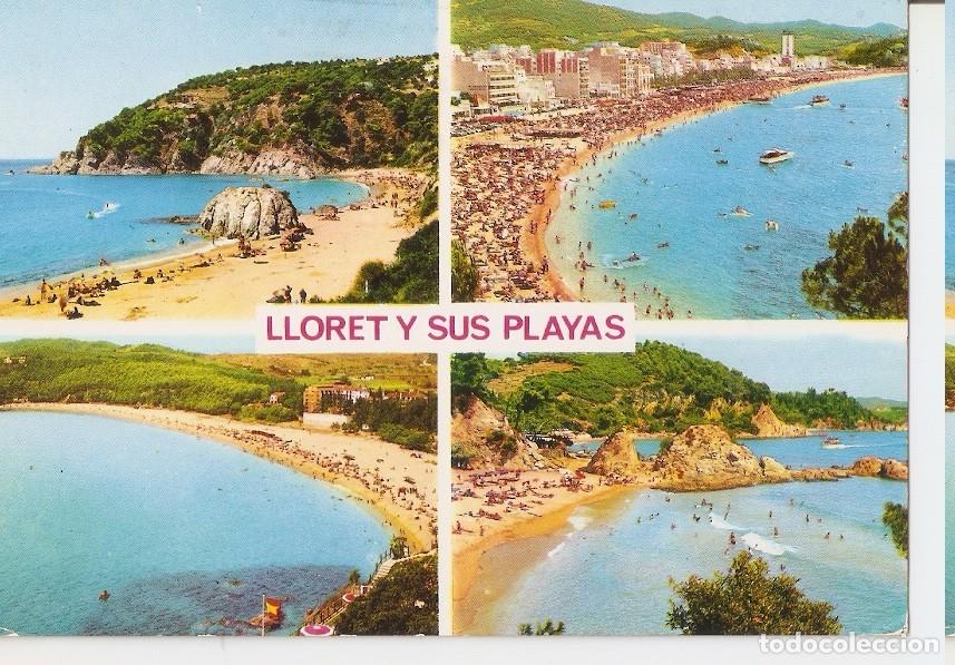 Postais: Postal 046256 : Lloret de Mar (Costa Brava). Playas de Canyelles Fanals y Sta. Cristina - Varios