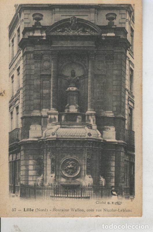 Cartoline: Postal 010831: Fontaine Wallon en Lille, Francia - Varios