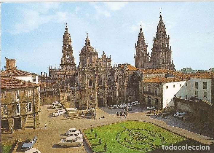 Postales: Postal 020650 : Catedral, fachada de Azabacheria - Santiago de Compostela - Varios