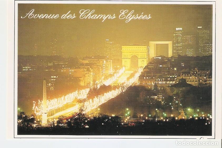Postcards: Postal 044049 : Paris la nuit. Les Champs Elysees depuis la Concorde - Varios