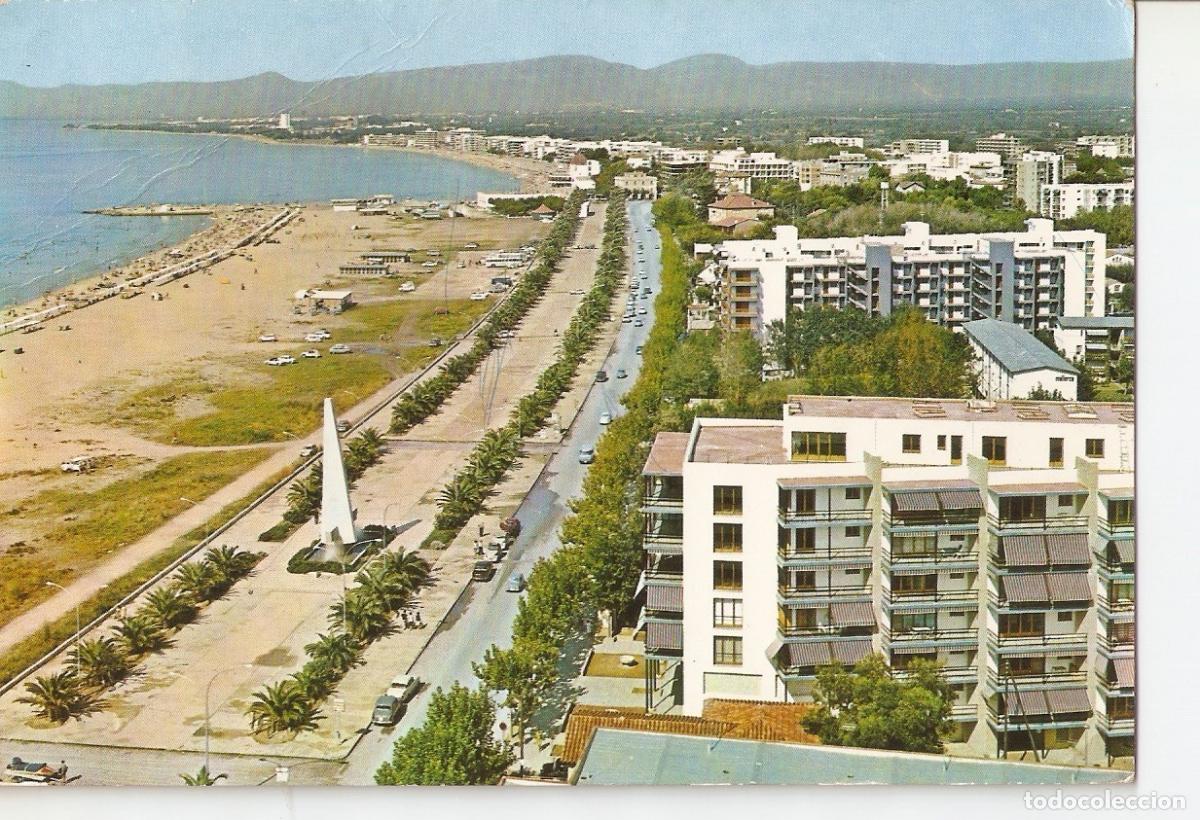Postkarten: Postal 037895 : Salou (Tarragona). Paseo Jaime I al fondo la playa - Varios