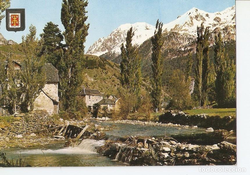 Postkarten: Postal 031371 : Pirineo Aragones (Huesca). Sallent de Gallego (Valle de Tena). Rio Aguas Limpias - V
