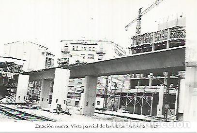 Postais: POSTAL 55048: Gerona. Vista parcial obras estacion nueva - Varios