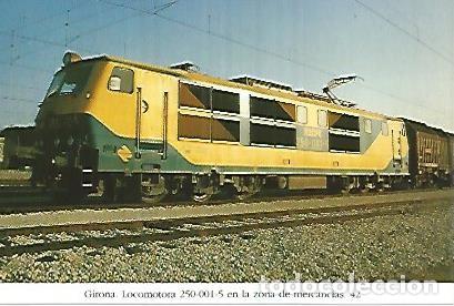 Cartoline: POSTAL 55132: Locomotora 250-001-5. Girona 12 febrero 1983 - Varios
