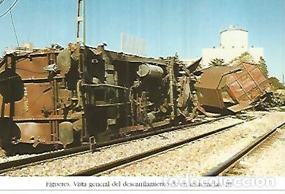 Postais: POSTAL 55134: Descarrilamiento estacion de Figueres. 1993 - Varios