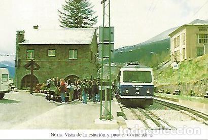 Postales: POSTAL 55146: Personal de pasaje y coche A6. Nuria 1993 - Varios