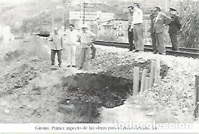 Postkarten: POSTAL 55213: Catas de las obras del paso elevado. Girona 1970 - Varios