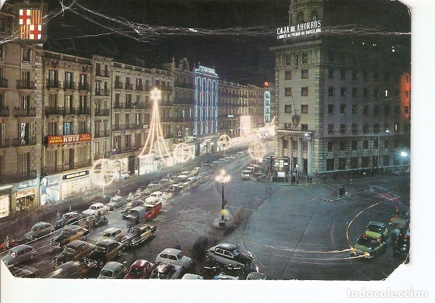 Postales: Postal 038933 : Barcelona. Calle Pelayo. Vista nocturna - Varios