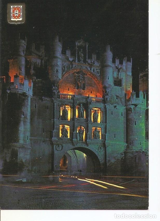 Postkarten: Postal 031144 : Burgos. Arco de Santa Maria. Vista nocturna - Varios