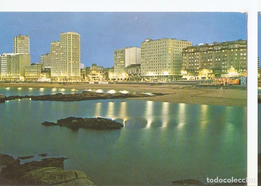 Postkarten: Postal 045942 : La Coru&ntilde;a. Playa de Riazor. Nocturna - Varios