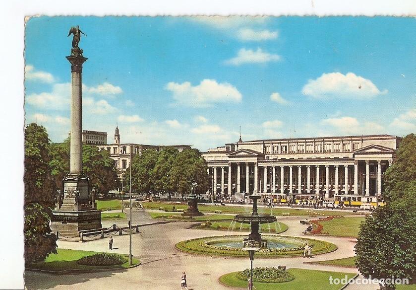 Cartes Postales: Postal 033578 : Stuttgart Schlossplatz mit Siegessaule und Konigsbau - Varios