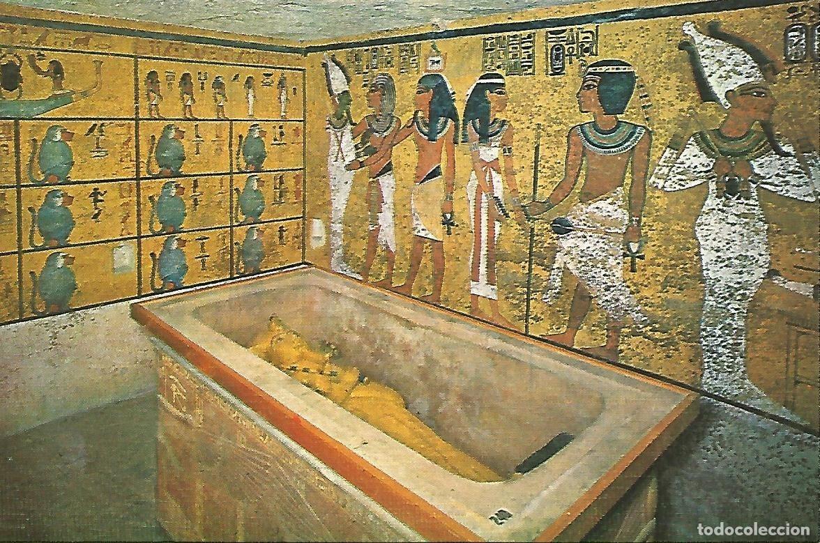 Postais: Postal 52634: TEBAS. Camara mortuoria en la tumba de Tutankhamon - Varios