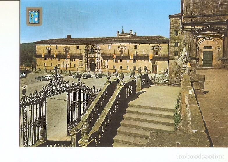 Postales: Postal 020655 : Hostal de los Reyes Catolicos. Escalera de la Catedral - Santiago de Compostela - Va