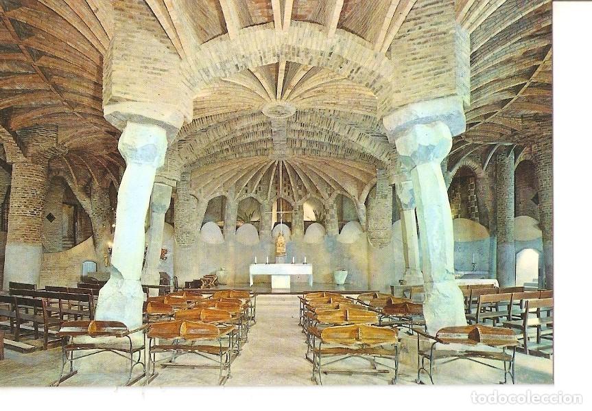 Postales: Postal 028397 : Santa Coloma de Cervello. Cripta de la Colonia G&uuml;ell; interior (Gaudi) - Varios