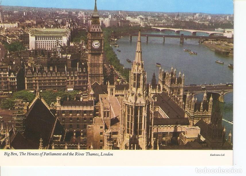 Postais: Postal 032710 : Big Ben The Houses of Parliament and the River Thames London - Varios