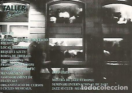 Postkarten: POSTAL PUBLICITARIA 55355: TALLER DE MUSICS. BARCELONA - Varios