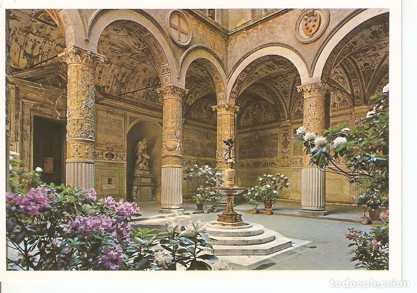 Postales: Postal 043116 : Firenze. Flower deast - Court-yard of Palazzo Vecchio - Varios