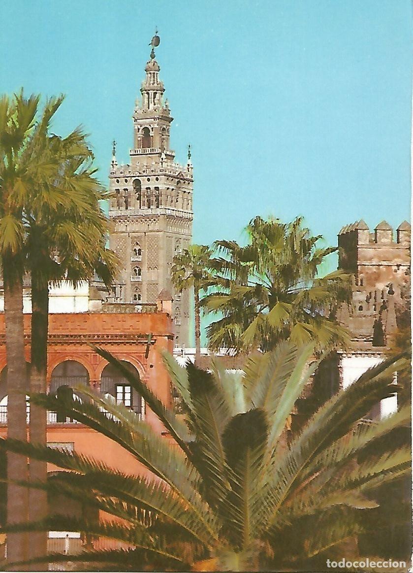 Postais: Postal 52046: SEVILLA - Jardin del Alcazar y Giralda - Varios