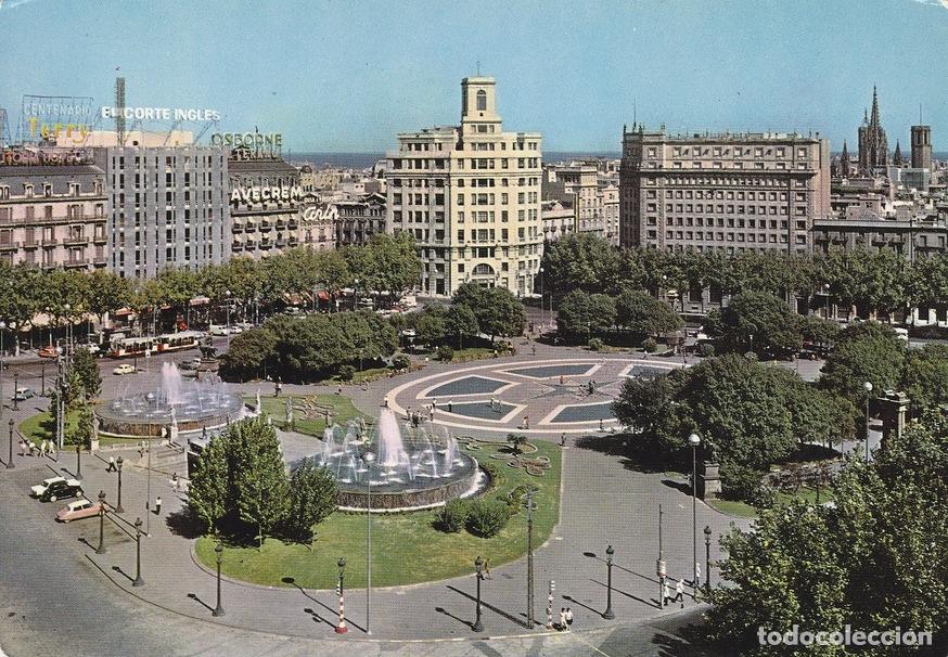 Postkarten: Postal 60914: Plaza Catalu&ntilde;a (Barcelona) - Varios