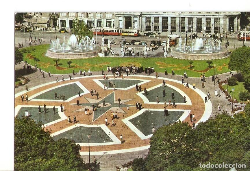 Postais: Postal 028738 : Plaza Catalu&ntilde;a, detalle. Barcelona - Varios