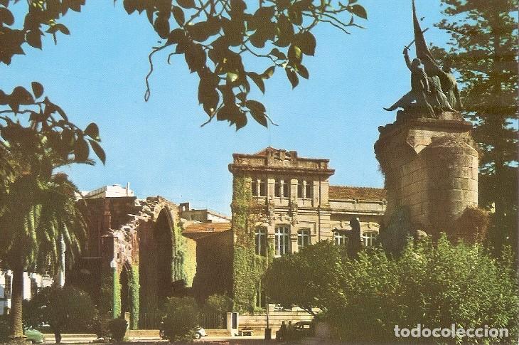 Postcards: Postal 048158 : Pontevedra. Espa&ntilde;a. Monumento Heroes Puentesampayo y Ruinas Santo Domingo - Varios