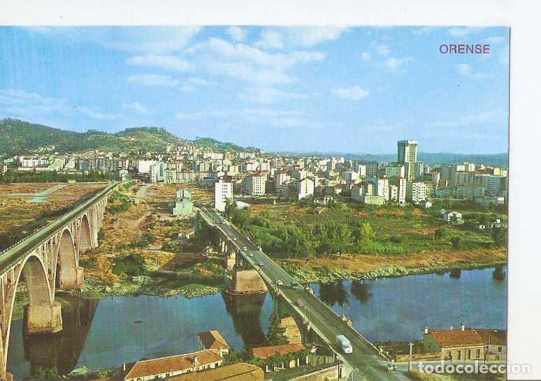 Postkarten: Postal 048154 : Orense. Vista parcial Puente Nuevo y viaducto - Varios
