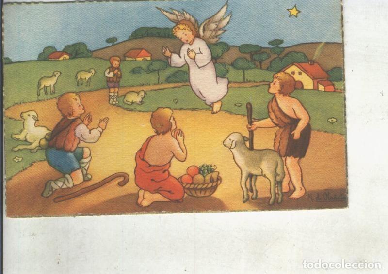 Postcards: Postal 014834: Tarjeta Navidad: escena del nacimiento por Ola&ntilde;eta - Varios