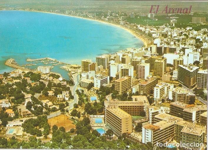 Postais: Postal 048287 : Mallorca (Baleares) Espa&ntilde;a. El Arenal. Vista parcial aerea - Varios