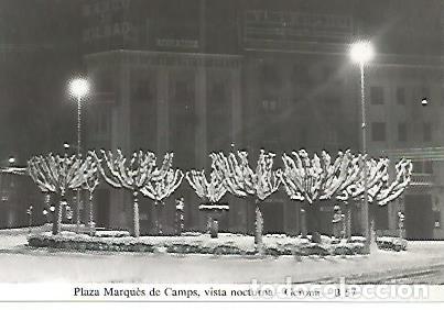Postkarten: POSTAL 55010: Gerona. Nevada 1959-60. Plaza Marques de Camps - Varios
