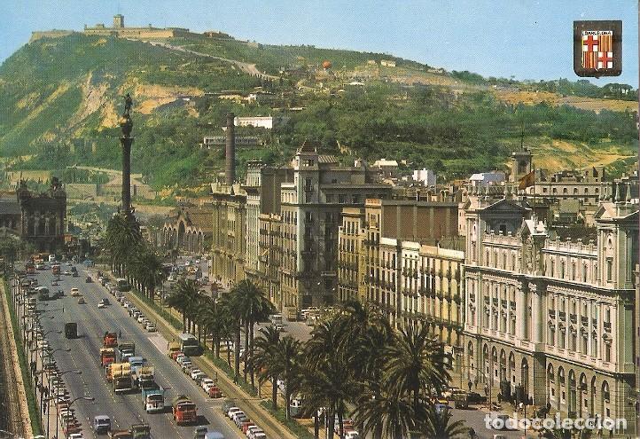 Postales: Postal 048327 : Barcelona. Paseo de Colon - Varios