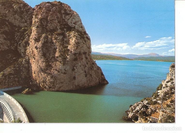 Postais: Postal 048830 : Graus (Huesca). Pantano de Joaquin Costa al fondo Macizo del Turbon - Varios