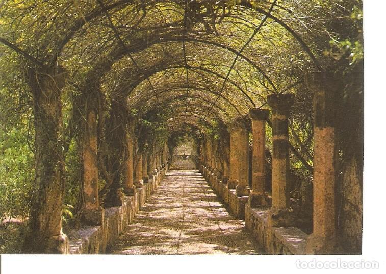 Postales: Postal 048837 : Jardines Alfabia. Bunyola - Mallorca. Pergola y Surtidor - Varios