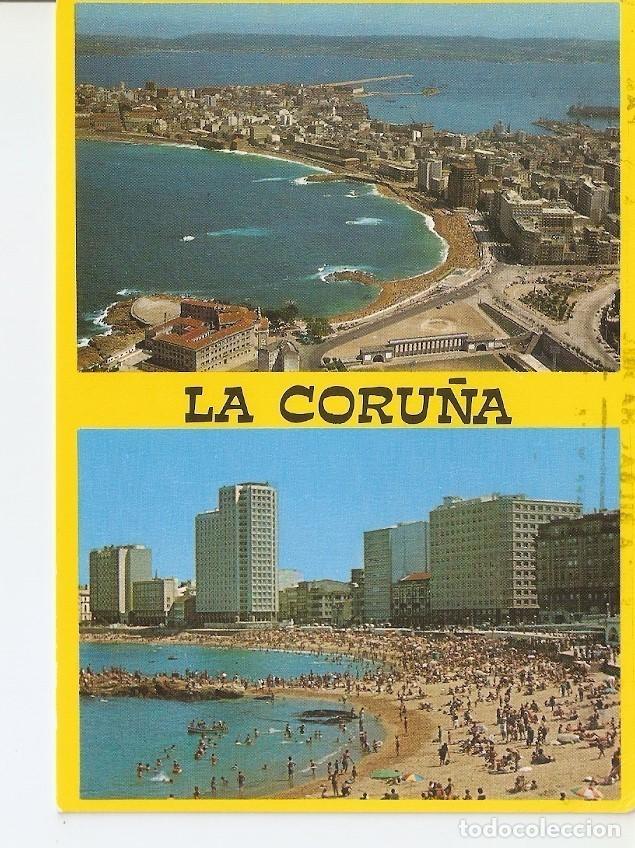 Postais: Postal 041380 : La Coru&ntilde;a. Vista aerea y Playa de Riazor - Varios