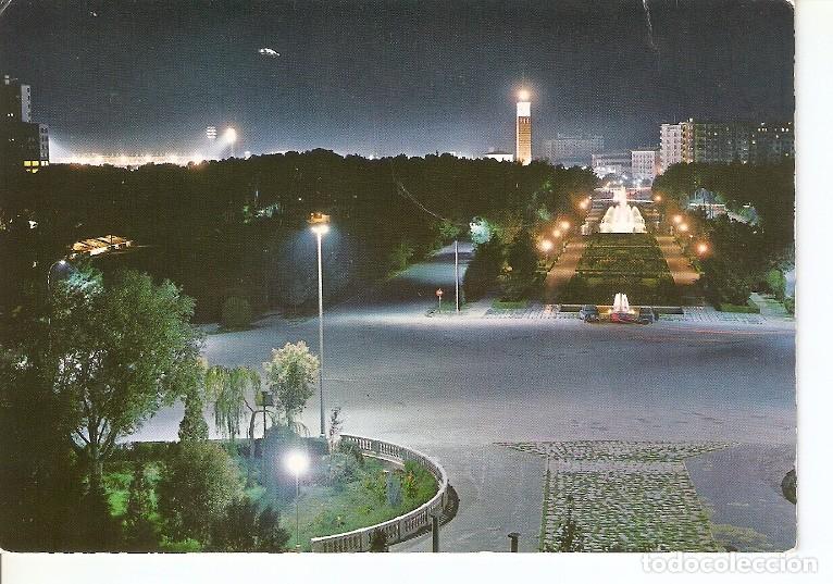 Postais: Postal 049364 : Zaragoza. Parque Primo de Rivera. Aspecto nocturno - Varios
