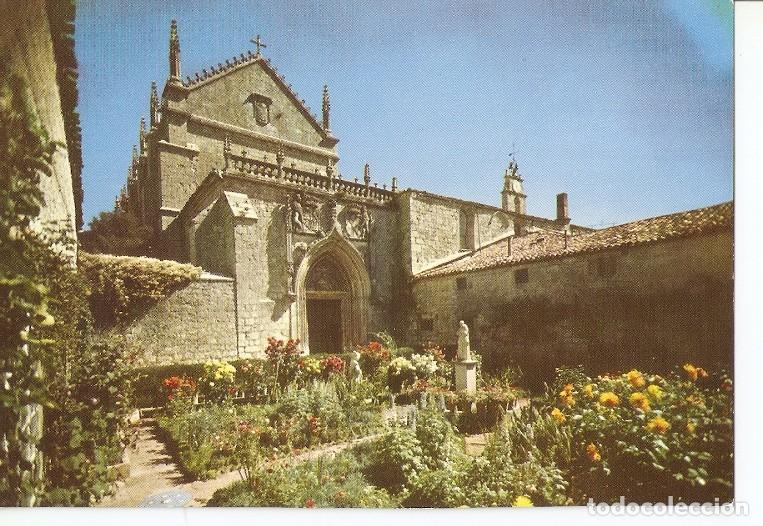 Postais: Postal 049460 : Burgos - Cartuja de Miraflores. Jardin y entrada en la iglesia - Varios